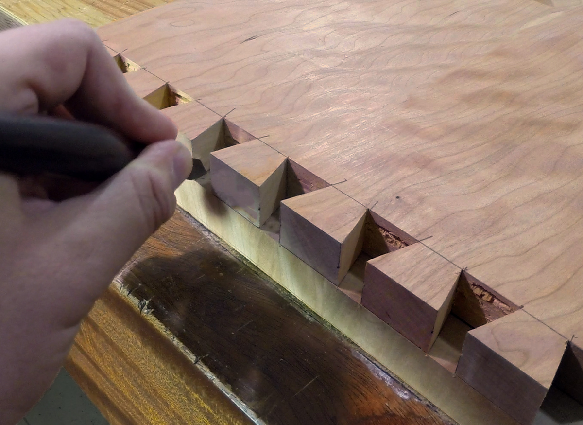hand cut dovetails