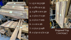 Dogwood board sizes