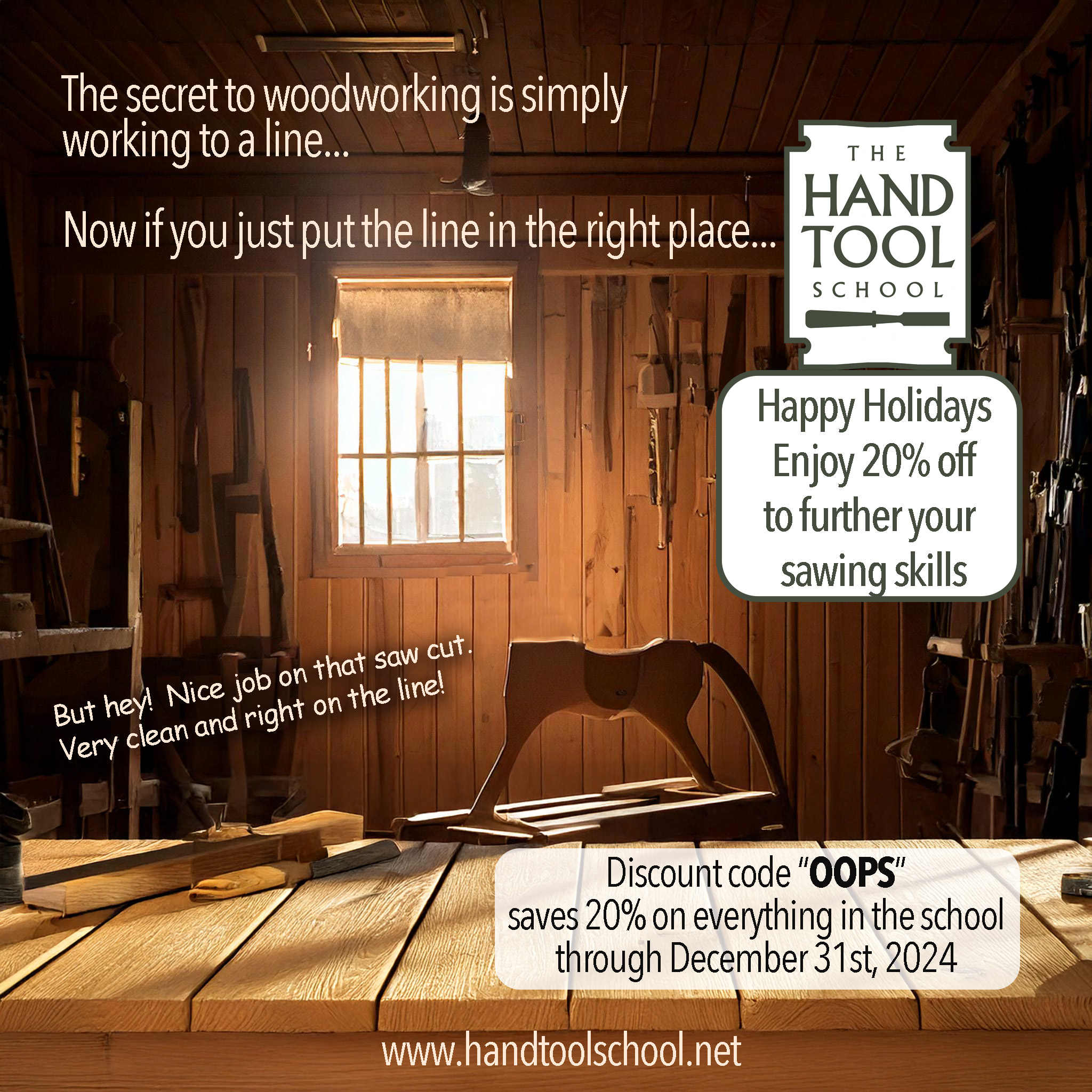 The Hand Tool School holiday sale